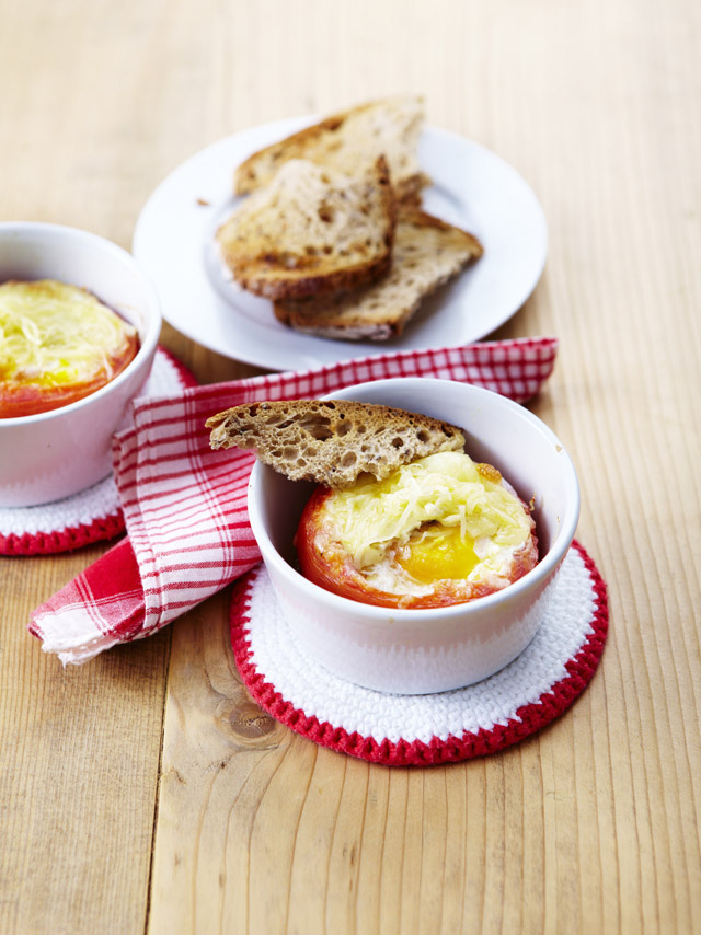 Tomates farcies aux œufs et à l’Appenzeller®