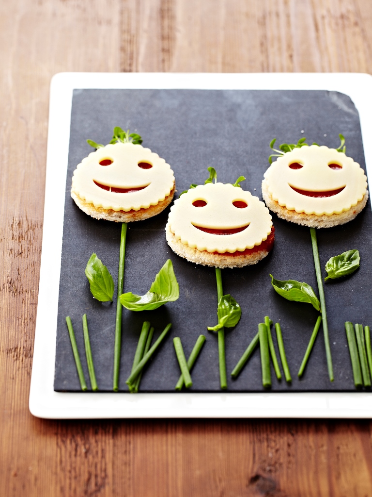 Toast-Blumen mit Schweizer Emmentaler AOP