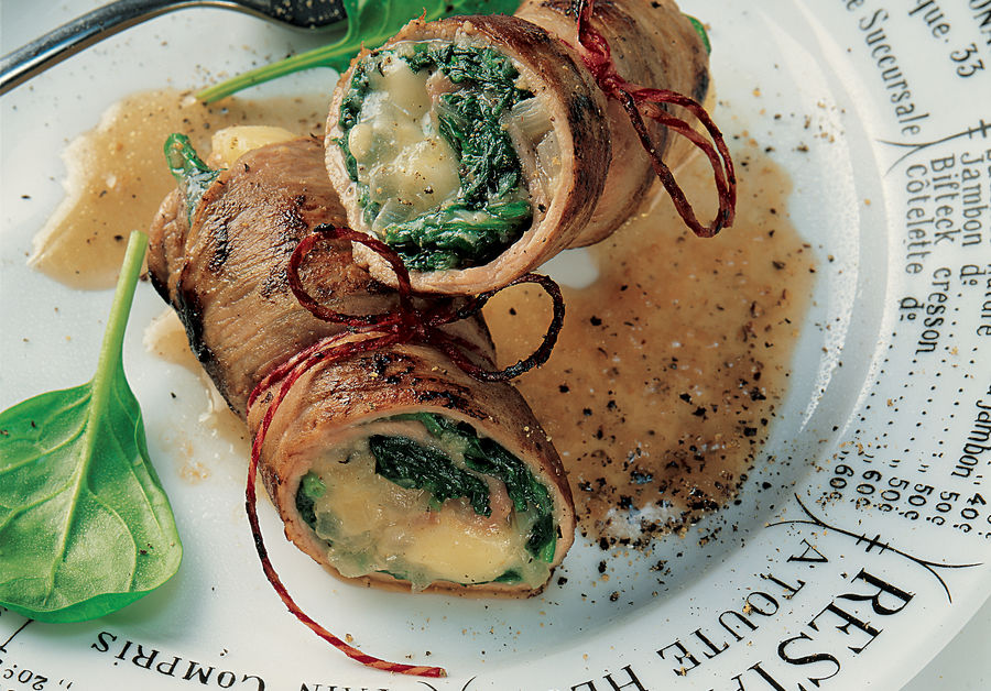 Spinat-Käse-Fleischvögel mit Le Gruyère AOP