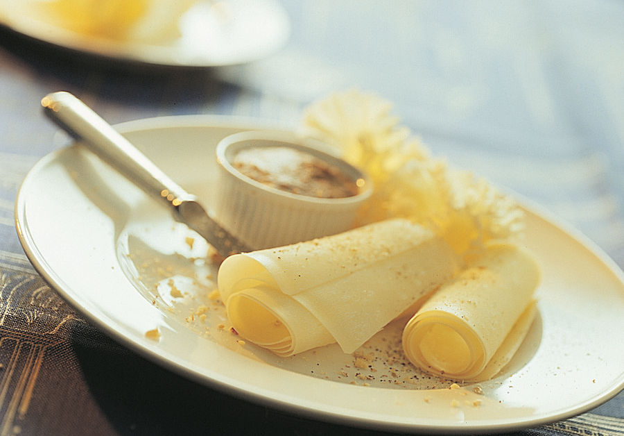 Käse mit Dörrfrüchte-Mousse