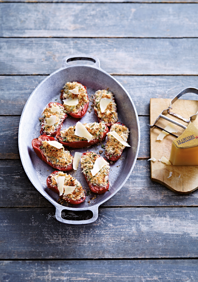 Tomates en croûte de fines herbes et Gruyère AOP Réserve | Schweizer Käse