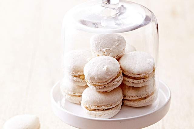 Macarons mit Feigen und Le Gruyère AOP